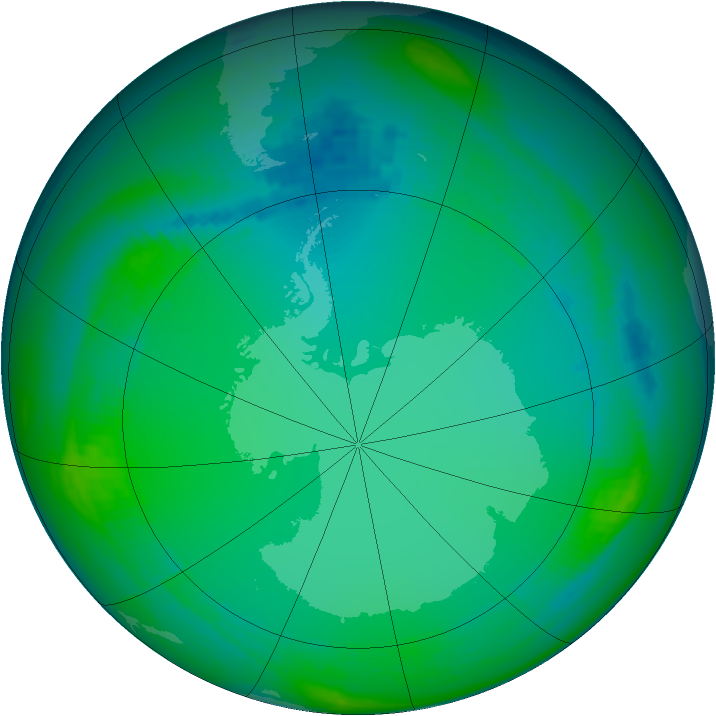 Ozone Map 1991-07-04